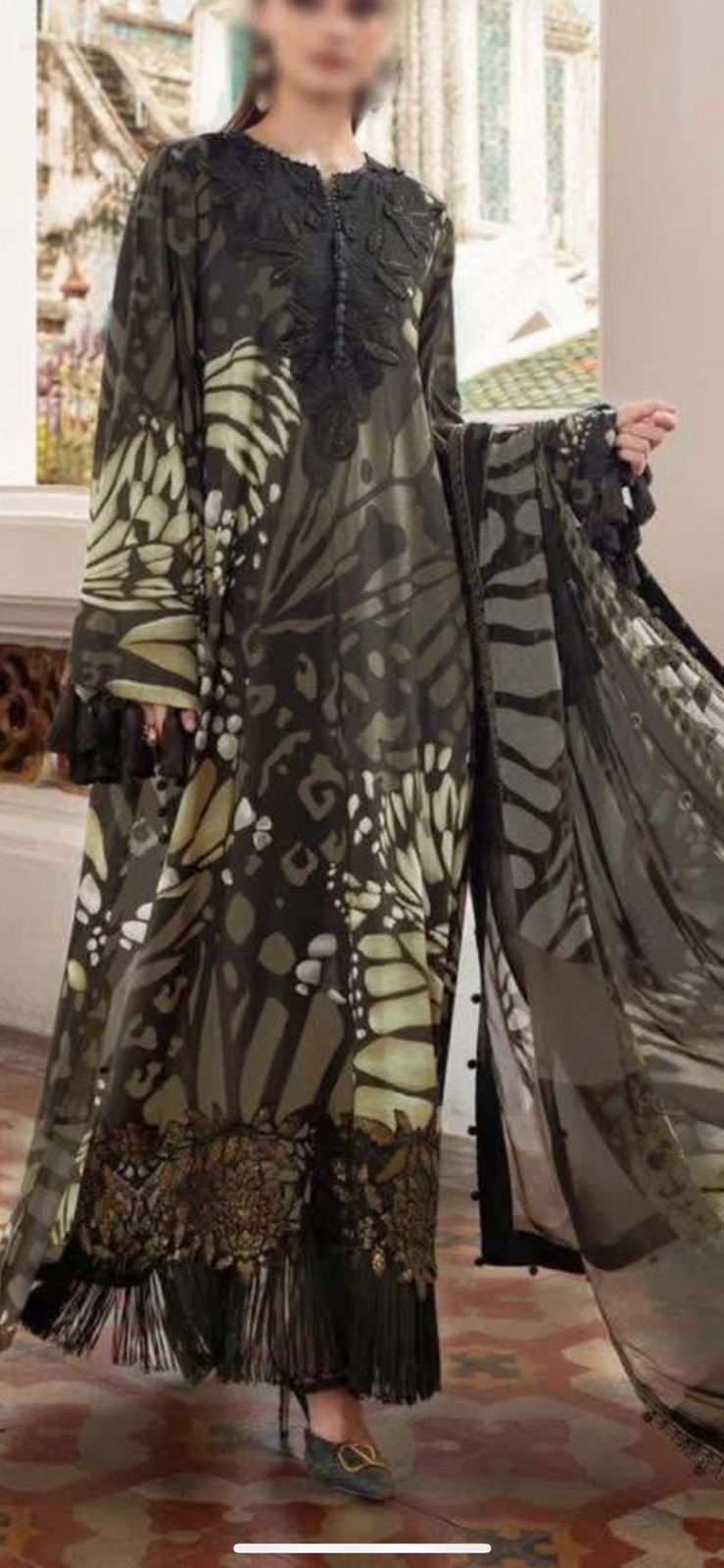 un stitched lawn suit