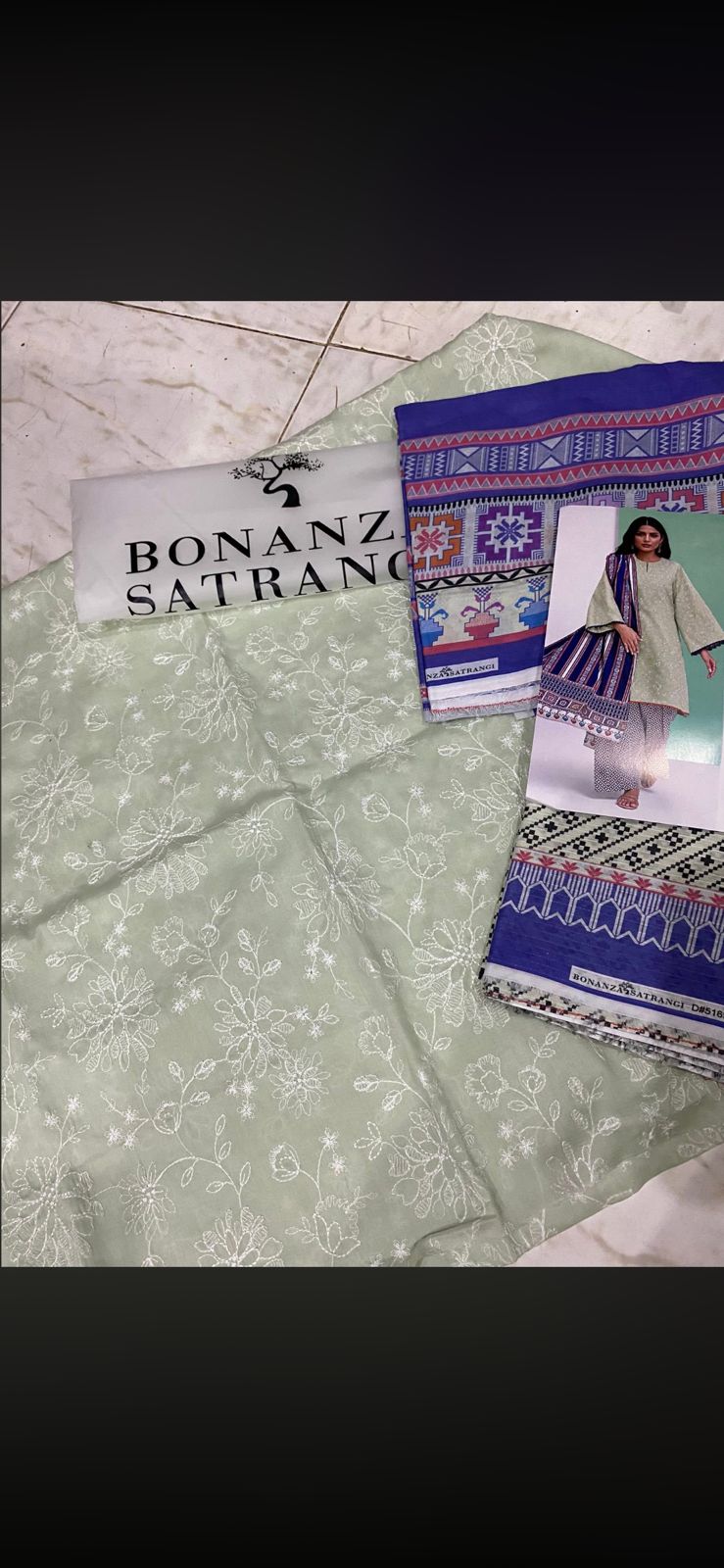 Bonanz satrange lawn suit
