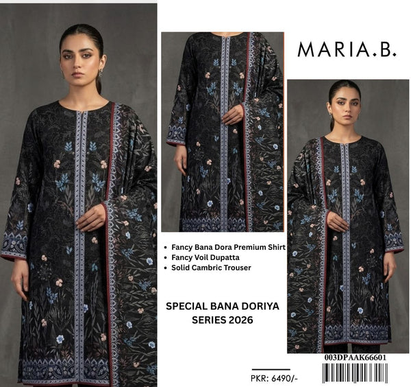 MARIA B BANA DORA LAWN 3PC SUIT