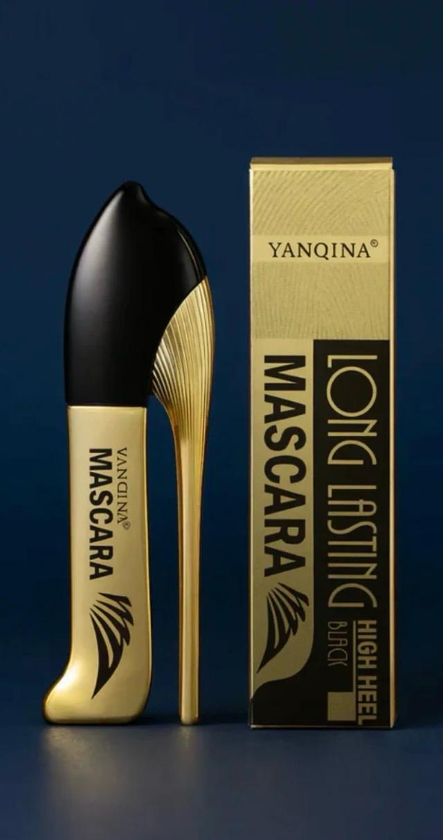 Yanqina High Heel Black Mascara – Waterproof, Volumizing & Long-Lasting for Dramatic Lashes