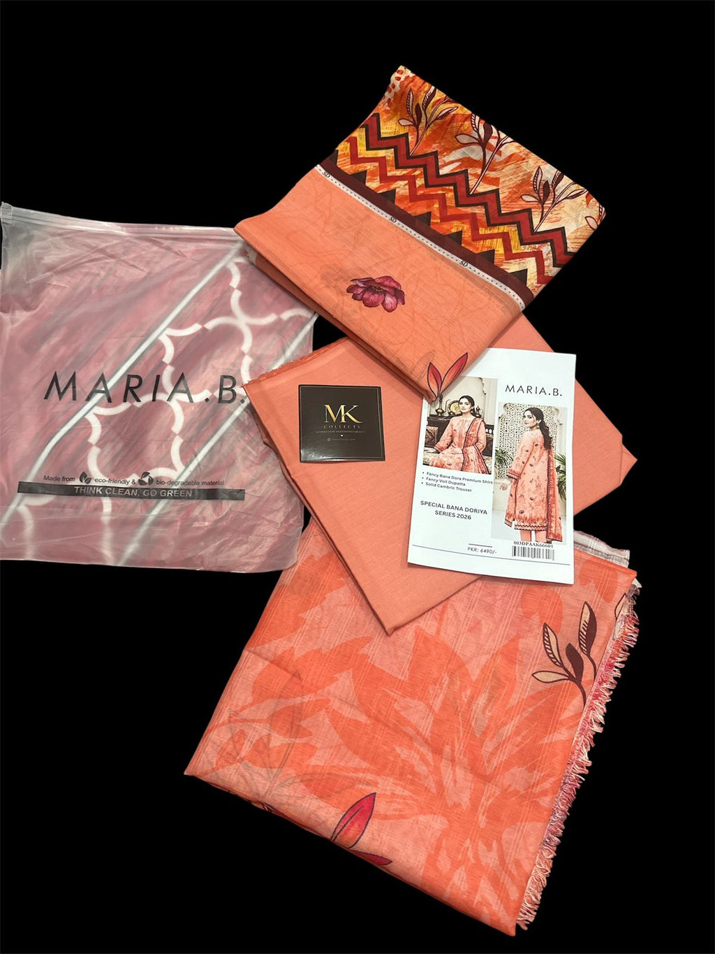 MARIA B BANA DORA LAWN 3PC SUIT