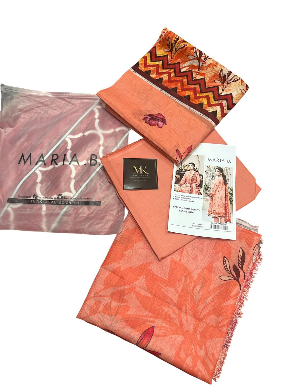 MARIA B BANA DORA LAWN 3PC SUIT