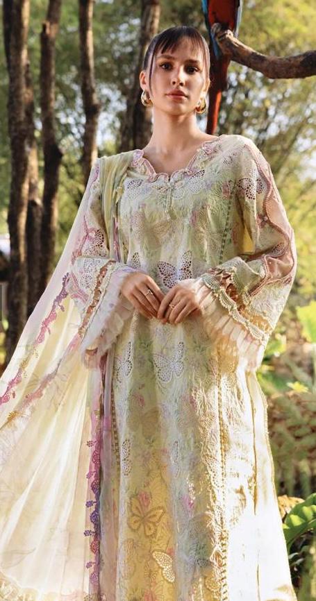 Maria B. MPrints Embroidered Lawn Unstitched 3Pc Suit (MPT-2901-B)