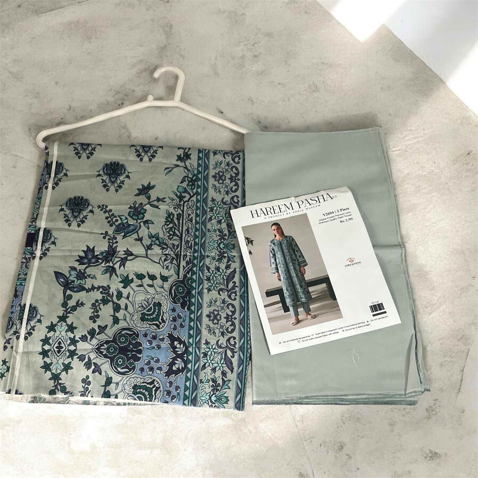 2pc lawn suit
