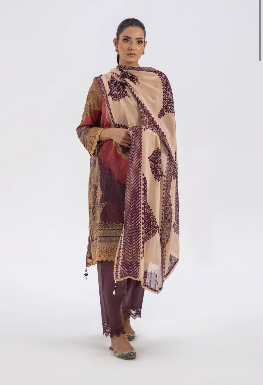 Unstitched lawn suit