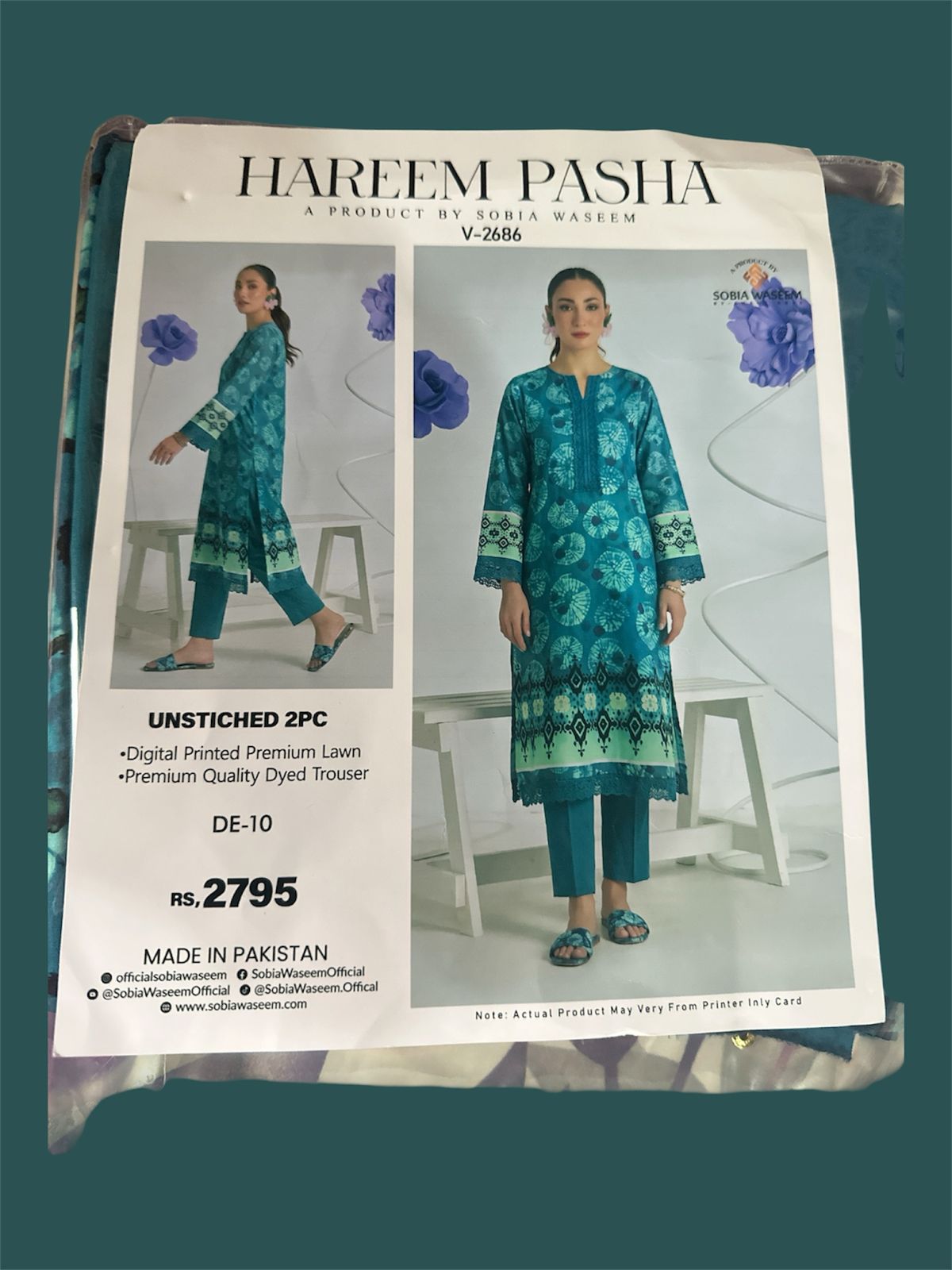 2pc lawn suit