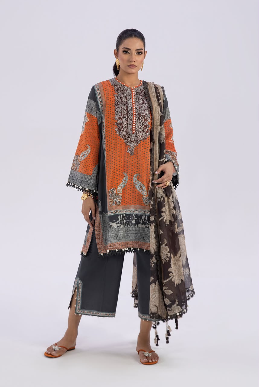 Unstitched lawn suit